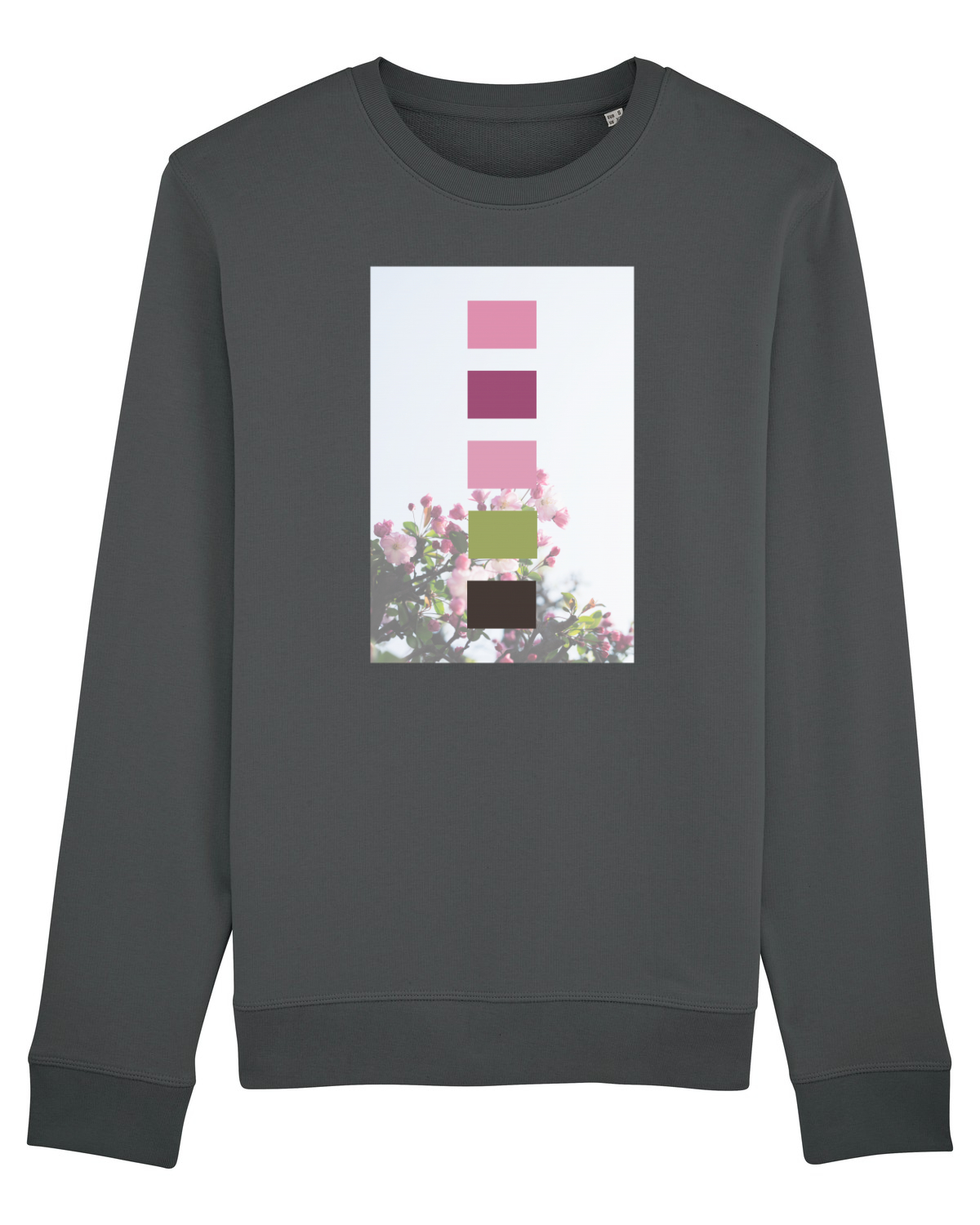 Bluză mânecă lungă Unisex Rise Anthracite