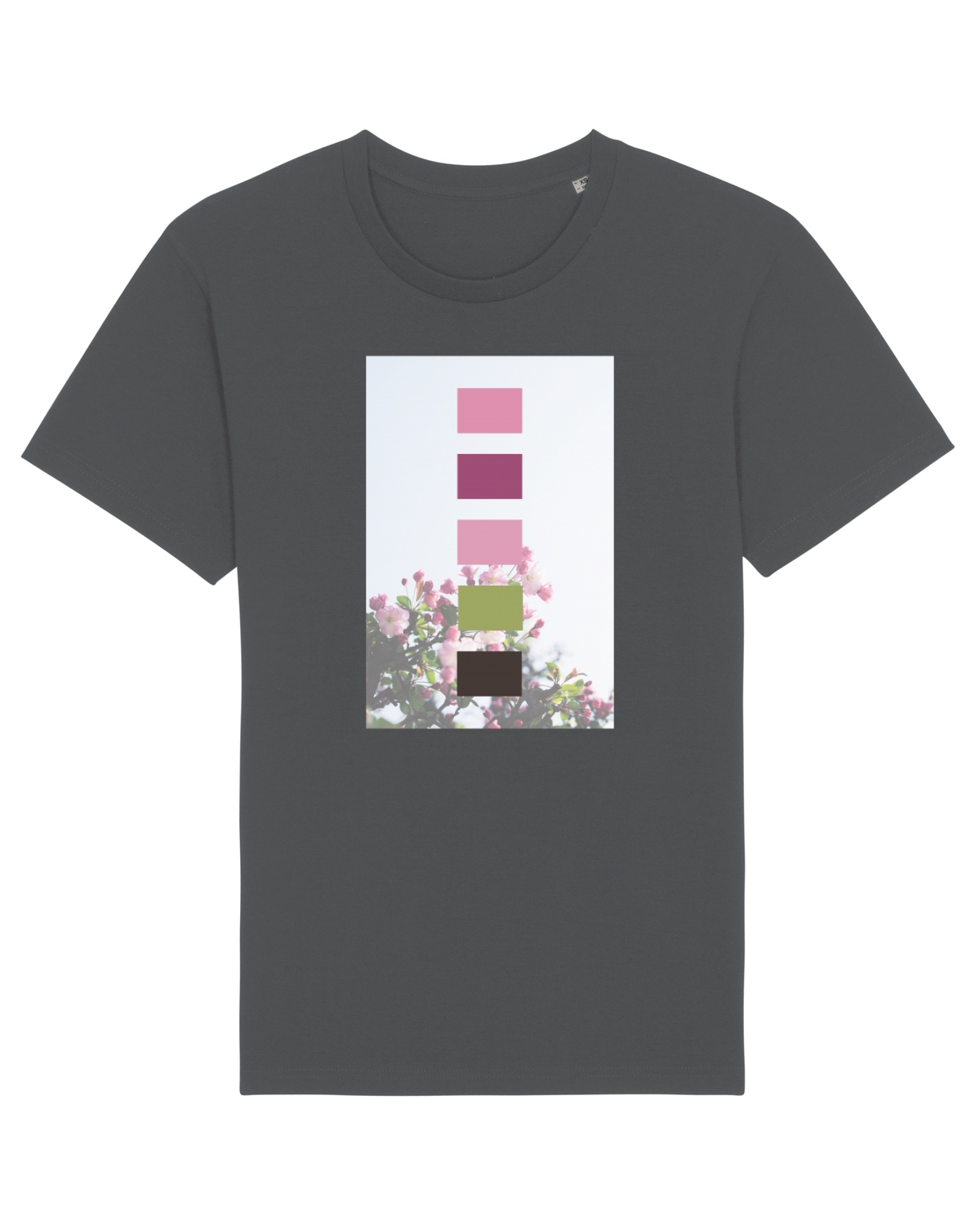 Tricou mânecă scurtă Unisex Rocker Anthracite