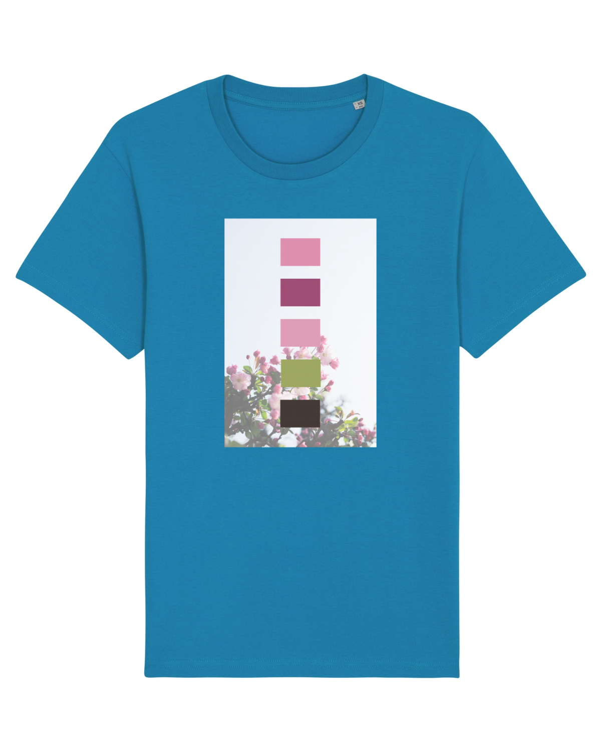 Tricou mânecă scurtă Unisex Rocker Azur