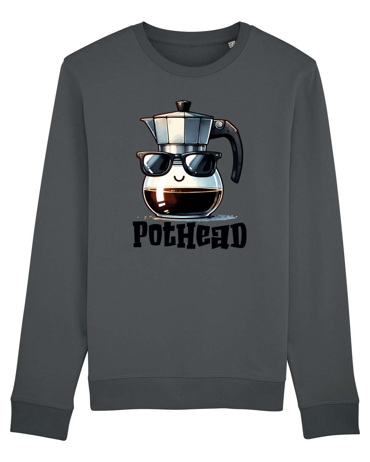 Bluză mânecă lungă Unisex Rise Anthracite
