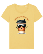 Procaffeinater - pentru iubitorii de cafea Tricou mânecă scurtă guler larg fitted Damă Expresser