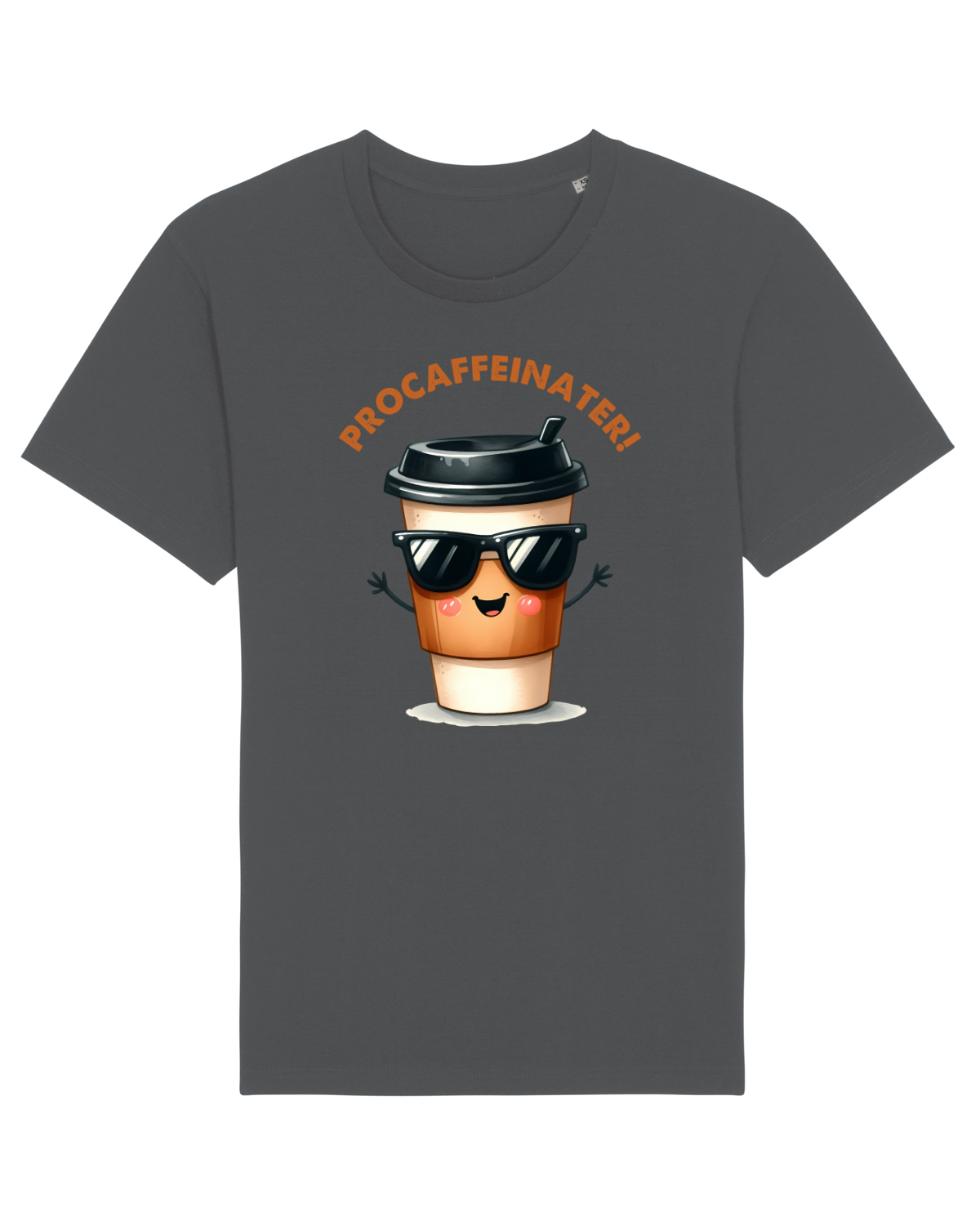Tricou mânecă scurtă Unisex Rocker Anthracite