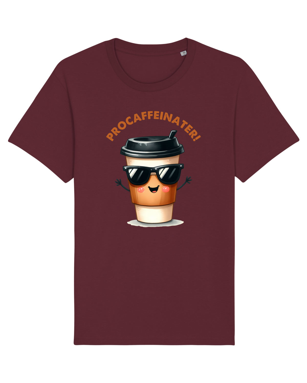 Tricou mânecă scurtă Unisex Rocker Burgundy