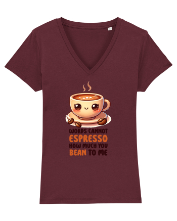 Words cannot espresso - pentru iubitorii de cafea Burgundy