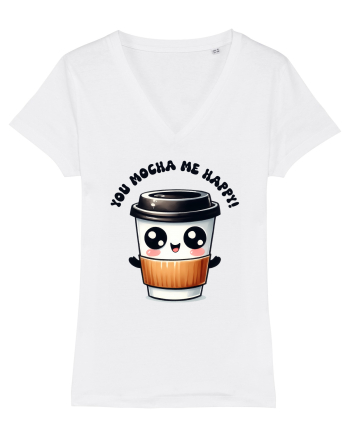 You mocha me happy - pentru iubitorii de cafea White