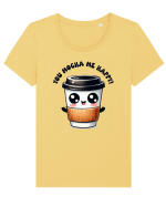 You mocha me happy - pentru iubitorii de cafea Tricou mânecă scurtă guler larg fitted Damă Expresser