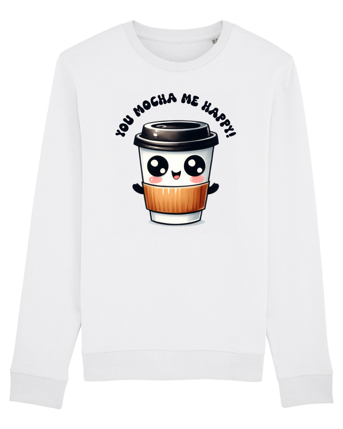 Bluză mânecă lungă Unisex Rise White