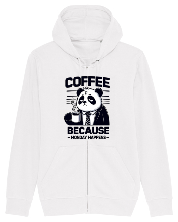 Coffee - because monday happens - pentru dependenții de cafea White