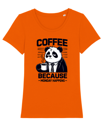 Coffee - because monday happens - pentru dependenții de cafea Bright Orange