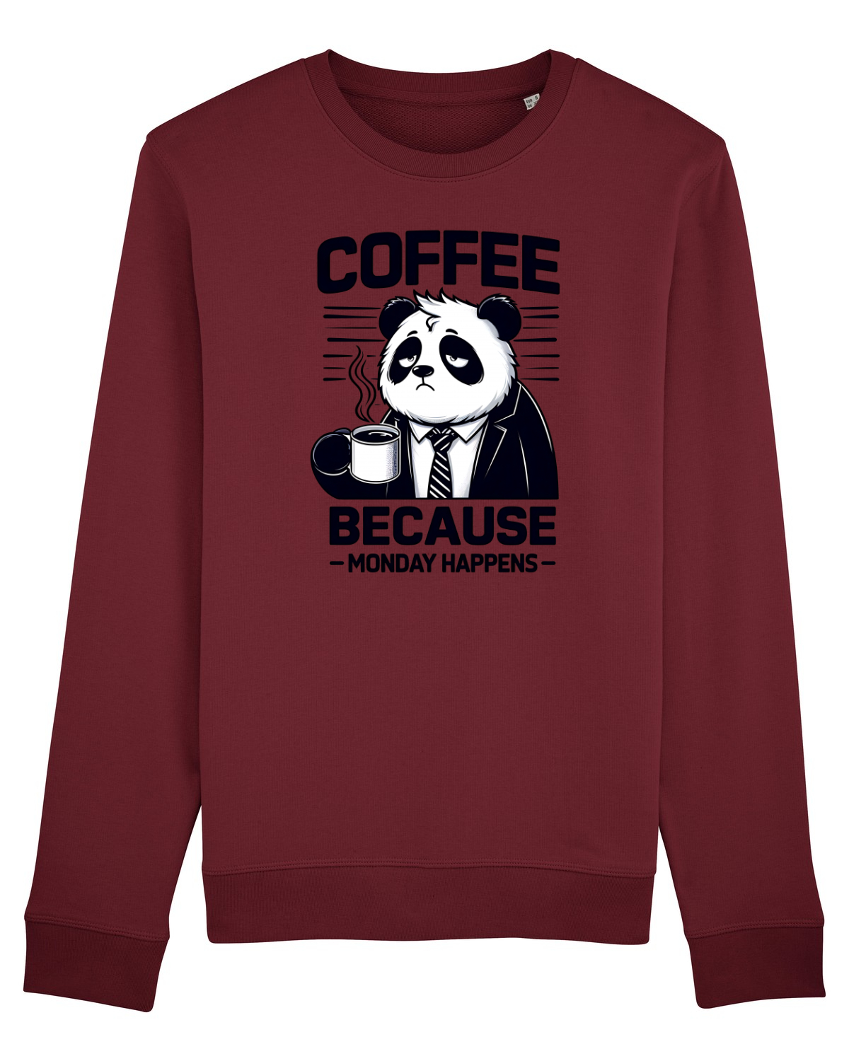 Bluză mânecă lungă Unisex Rise Burgundy