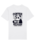 Coffee - because monday happens - pentru dependenții de cafea Tricou mânecă scurtă Unisex Rocker