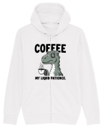 Coffee - my liquid patience - pentru dependenții de cafea Hanorac cu fermoar Unisex Connector
