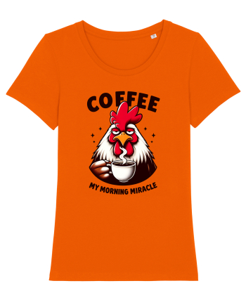 Coffee - my morning miracle - pentru dependenții de cafea Bright Orange