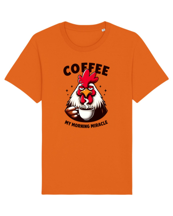 Coffee - my morning miracle - pentru dependenții de cafea Bright Orange