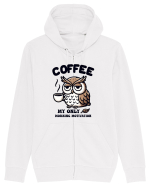 Coffee - my only morning motivation - pentru dependenții de cafea Hanorac cu fermoar Unisex Connector