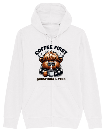Coffee first questions later - pentru dependenții de cafea White