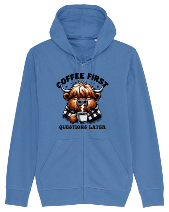 Coffee first questions later - pentru dependenții de cafea Bright Blue