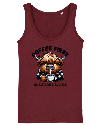 Coffee first questions later - pentru dependenții de cafea Burgundy