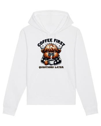 Coffee first questions later - pentru dependenții de cafea White