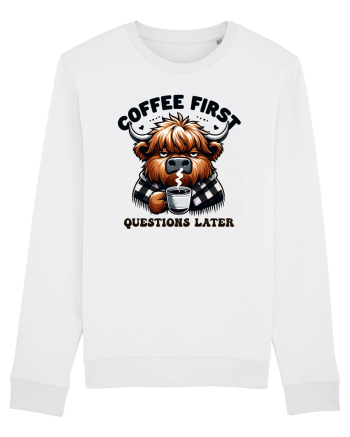 Coffee first questions later - pentru dependenții de cafea White