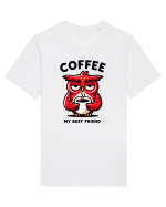 Coffee my best friend - pentru dependenții de cafea Tricou mânecă scurtă Unisex Rocker