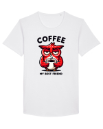Coffee my best friend - pentru dependenții de cafea Tricou mânecă scurtă guler larg Bărbat Skater