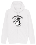 Coffee or sleep - pentru dependenții de cafea Hanorac cu fermoar Unisex Connector