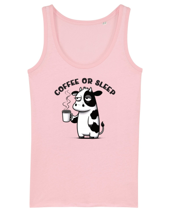 Coffee or sleep - pentru dependenții de cafea Cotton Pink