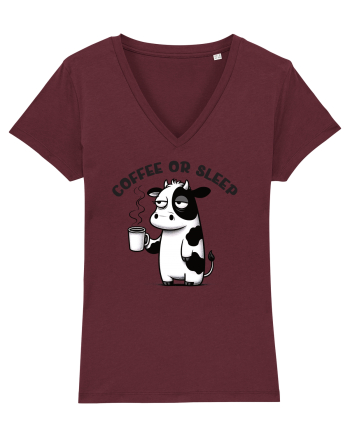 Coffee or sleep - pentru dependenții de cafea Burgundy