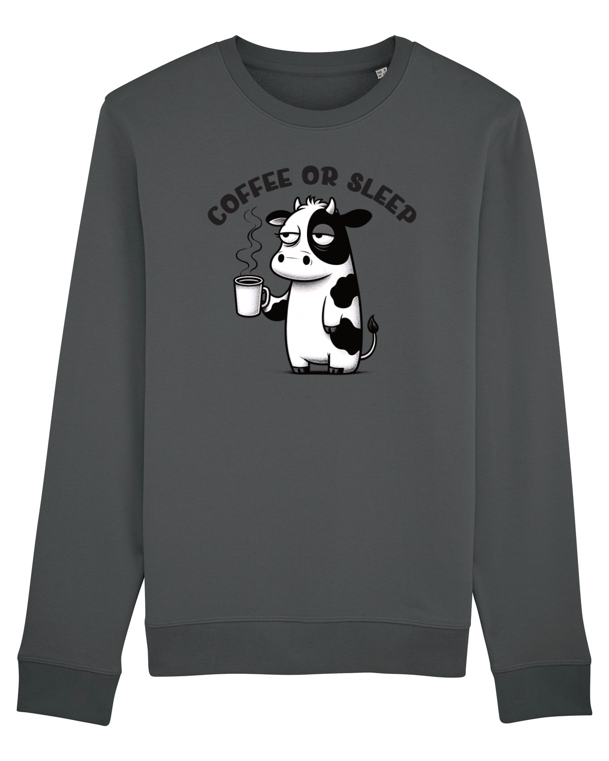 Bluză mânecă lungă Unisex Rise Anthracite