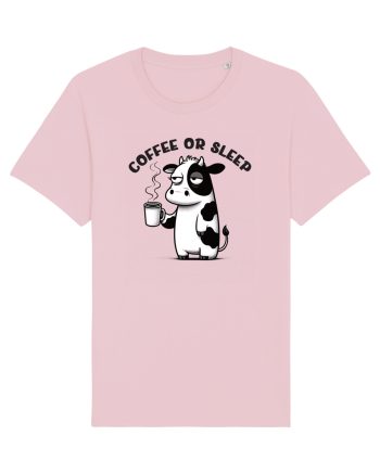 Coffee or sleep - pentru dependenții de cafea Cotton Pink