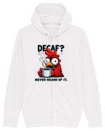 Decaf - never heard of it - pentru dependenții de cafea Hanorac cu fermoar Unisex Connector