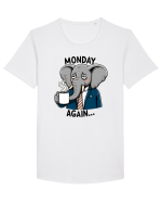 Monday again - pentru dependenții de cafea Tricou mânecă scurtă guler larg Bărbat Skater