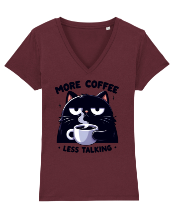 More coffee less talking - pentru dependenții de cafea Burgundy