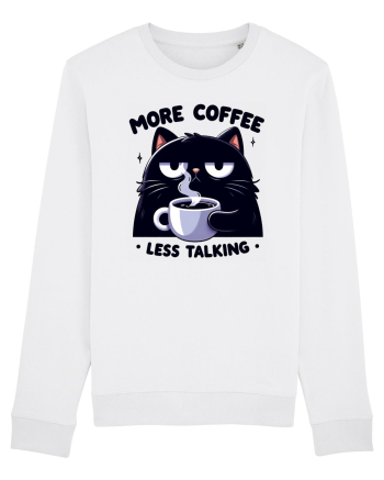 More coffee less talking - pentru dependenții de cafea White