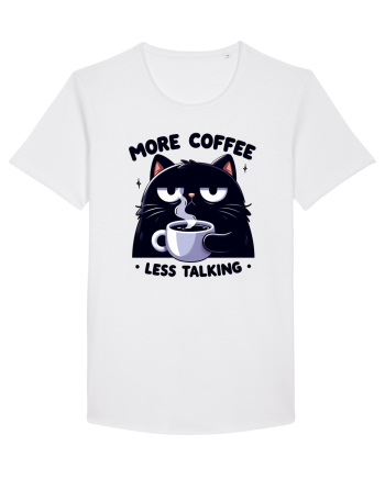 More coffee less talking - pentru dependenții de cafea White