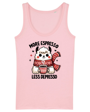 More espresso less depresso - pentru dependenții de cafea Cotton Pink