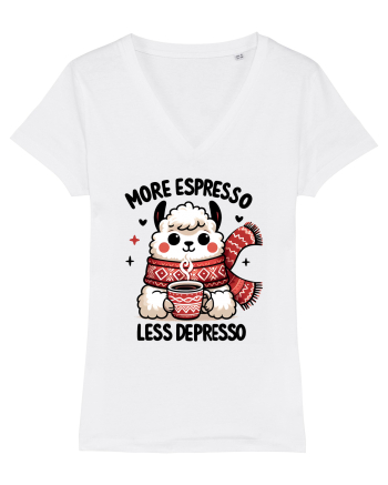 More espresso less depresso - pentru dependenții de cafea White