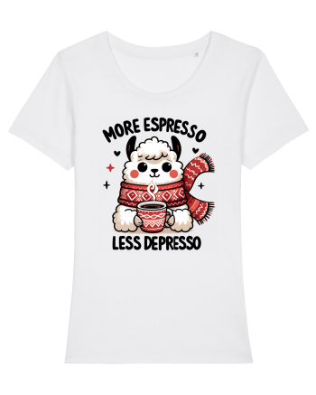 More espresso less depresso - pentru dependenții de cafea White