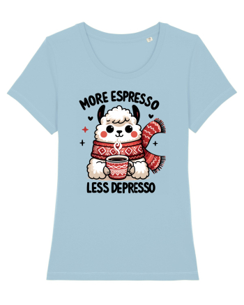 More espresso less depresso - pentru dependenții de cafea Sky Blue