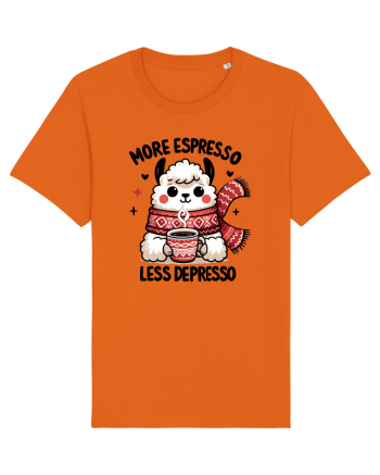 More espresso less depresso - pentru dependenții de cafea Bright Orange
