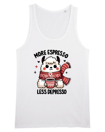 More espresso less depresso - pentru dependenții de cafea White