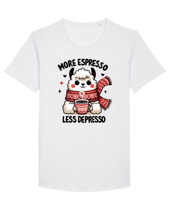 More espresso less depresso - pentru dependenții de cafea White