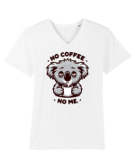 No coffee no me - pentru dependenții de cafea Tricou mânecă scurtă guler V Bărbat Presenter