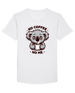 No coffee no me - pentru dependenții de cafea Tricou mânecă scurtă guler larg Bărbat Skater
