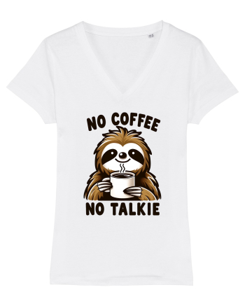 No coffee no talkie - pentru dependenții de cafea White