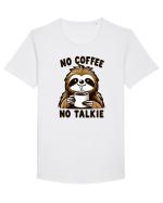 No coffee no talkie - pentru dependenții de cafea Tricou mânecă scurtă guler larg Bărbat Skater