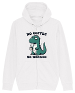 No coffee no workee - pentru dependenții de cafea Hanorac cu fermoar Unisex Connector