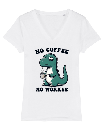 No coffee no workee - pentru dependenții de cafea White