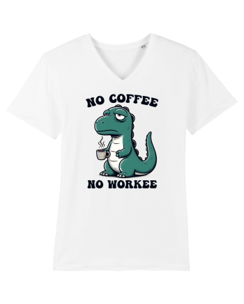 No coffee no workee - pentru dependenții de cafea White